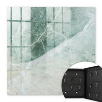 SCHLÜSSELBOX Schwarz 30x30 cm- Türöffnung nach rechts - Marmor-Eleganz - Grün, Metall (30/30/5cm) - TULUP