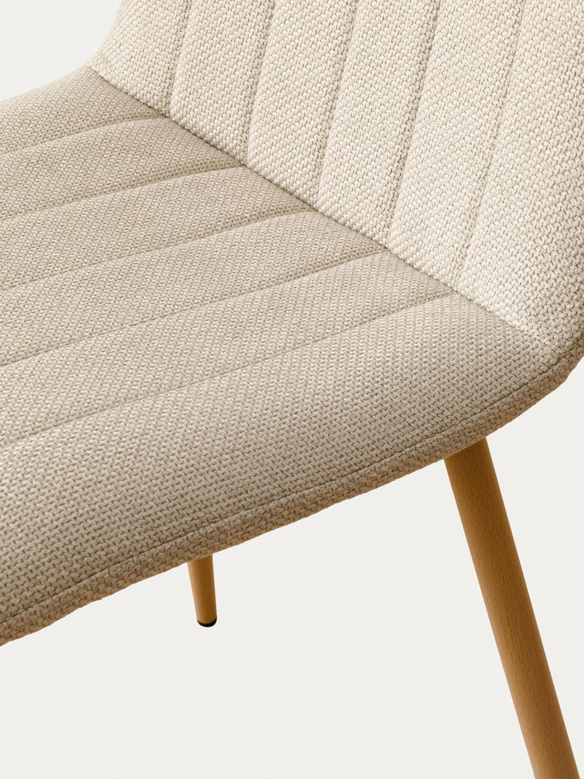 STUHL Wismar Beige 44.5 cm x 86 cm - Beige, Textil (44/86/56cm) - Kenay Home