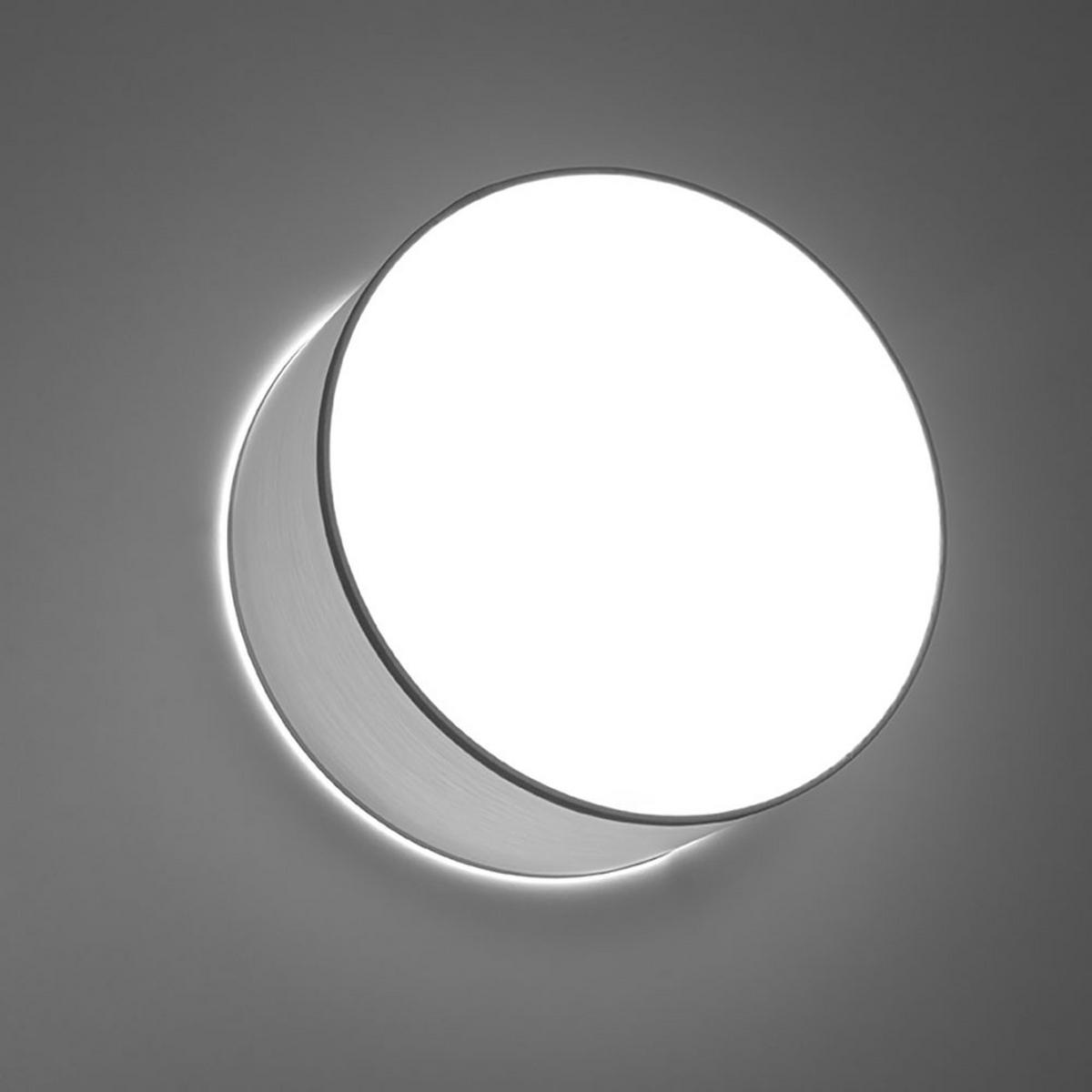 WANDLEUCHTE Spot rund Weiß Stahl PVC - Weiß, Metall (25/12/25cm)