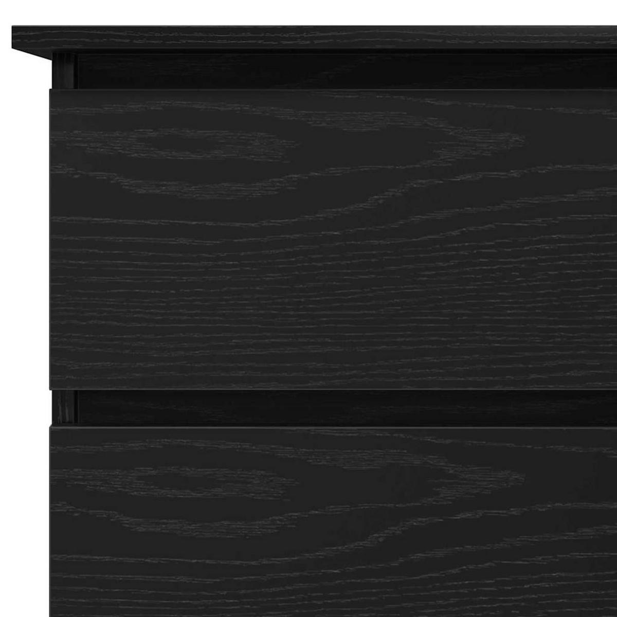 SCHREIBTISCH Mit Regal Schwarz Eichen-Optik 145/100/76 Cm - Schwarz, Holzwerkstoff (145/100/76cm) - vidaXL