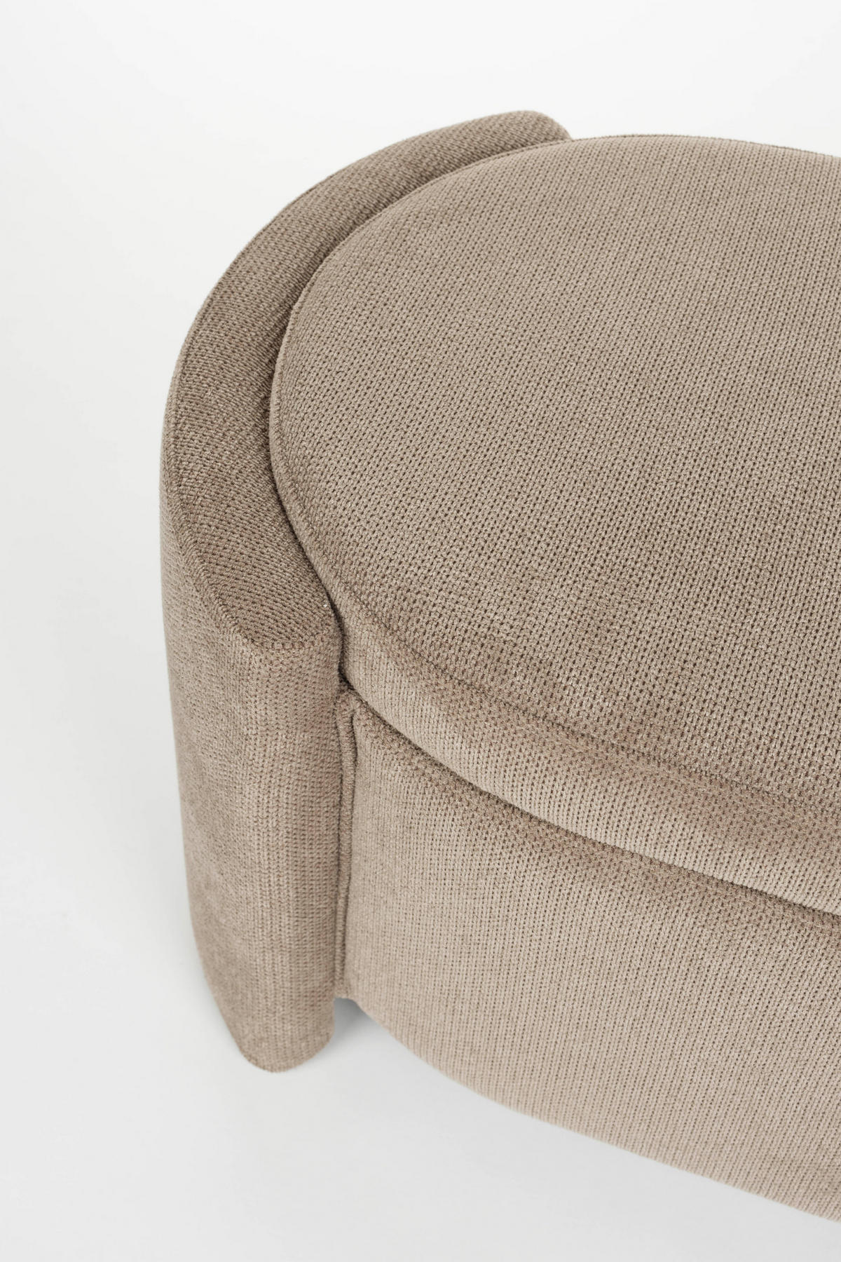 SITZBANK Miro - Grau - 44/108/47 cm - Grau, Textil (108/47/44cm)