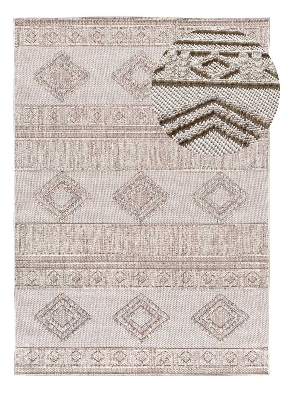 VINTAGE-TEPPICH Beige Element 134/200 cm - Beige, Naturmaterialien/Textil (134/200cm) - Atticgo