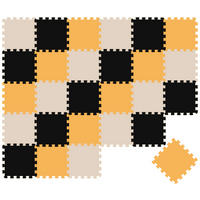 SPIELMATTE ab Null - 270/90 cm Puzzlematte Schwarz - Multicolor, Kunststoff (30/30cm) - Littletom