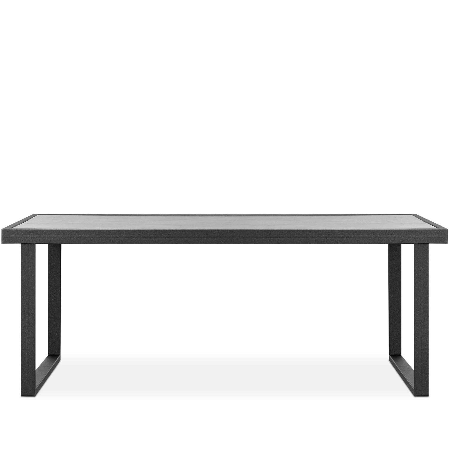 GARTENTISCH FRENA ,Anthrazit - Anthrazit, Keramik/Metall (65/118/45cm) - KONSIMO®