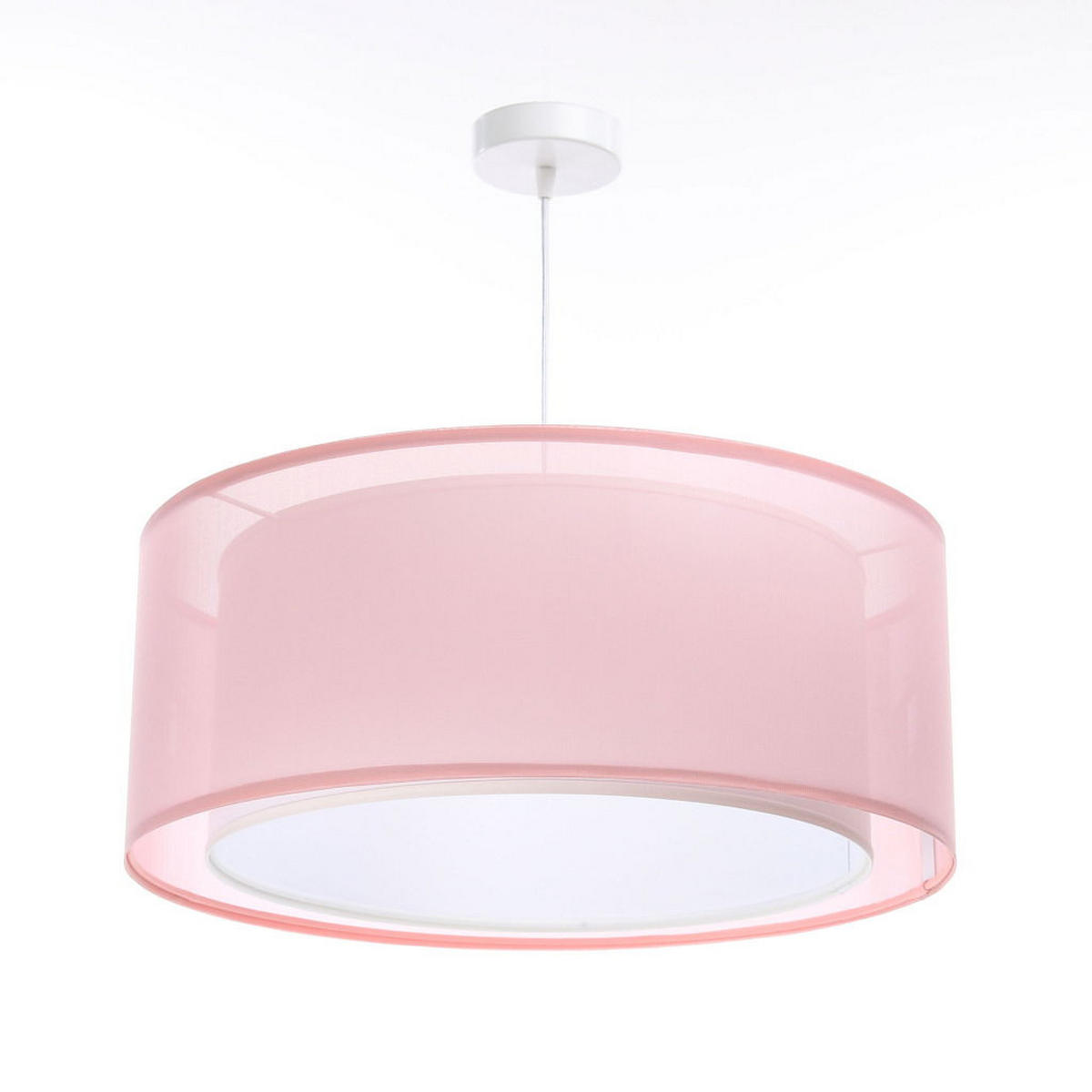 HÄNGELEUCHTE Rosa 50/20 cm - Pink/Weiß, Kunststoff (50/1.2/20cm) - ONZENO