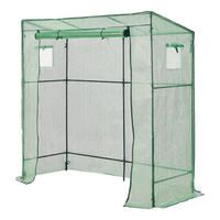 GEWÄCHSHAUS Vlaardingen - Grün, Kunststoff (198/200/78cm) - [en.casa]