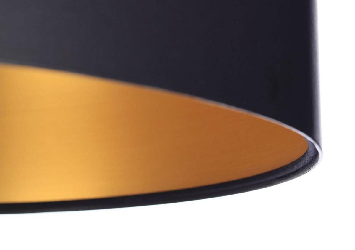 HÄNGELEUCHTE Gold 50/25 cm - Goldfarben/Schwarz, Kunststoff (50/0.8/25cm) - ONZENO