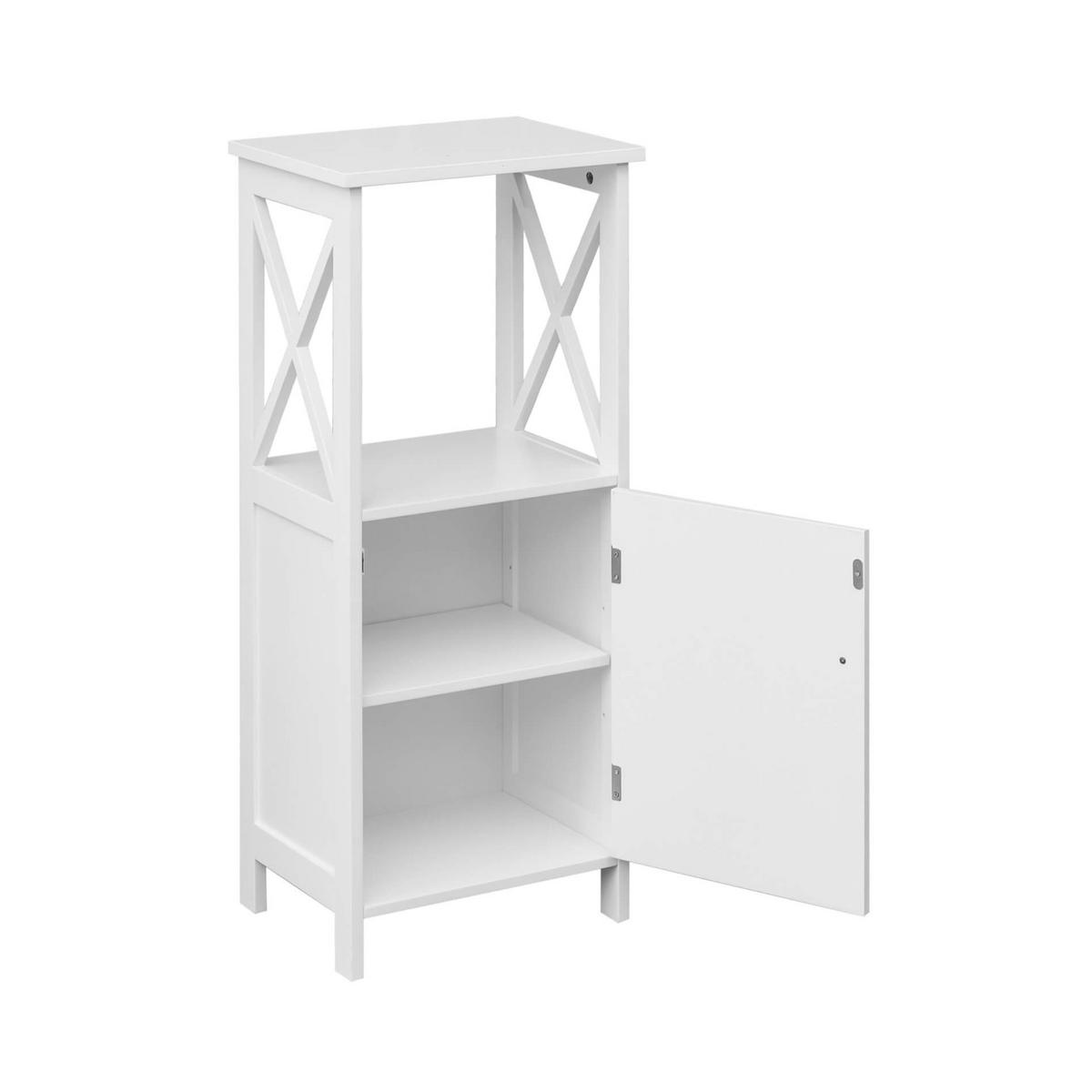 BADEZIMMERSCHRANK Weiß 30/40/92 cm - Weiß, Holzwerkstoff (30/92/40cm) - Mobili Rebecca