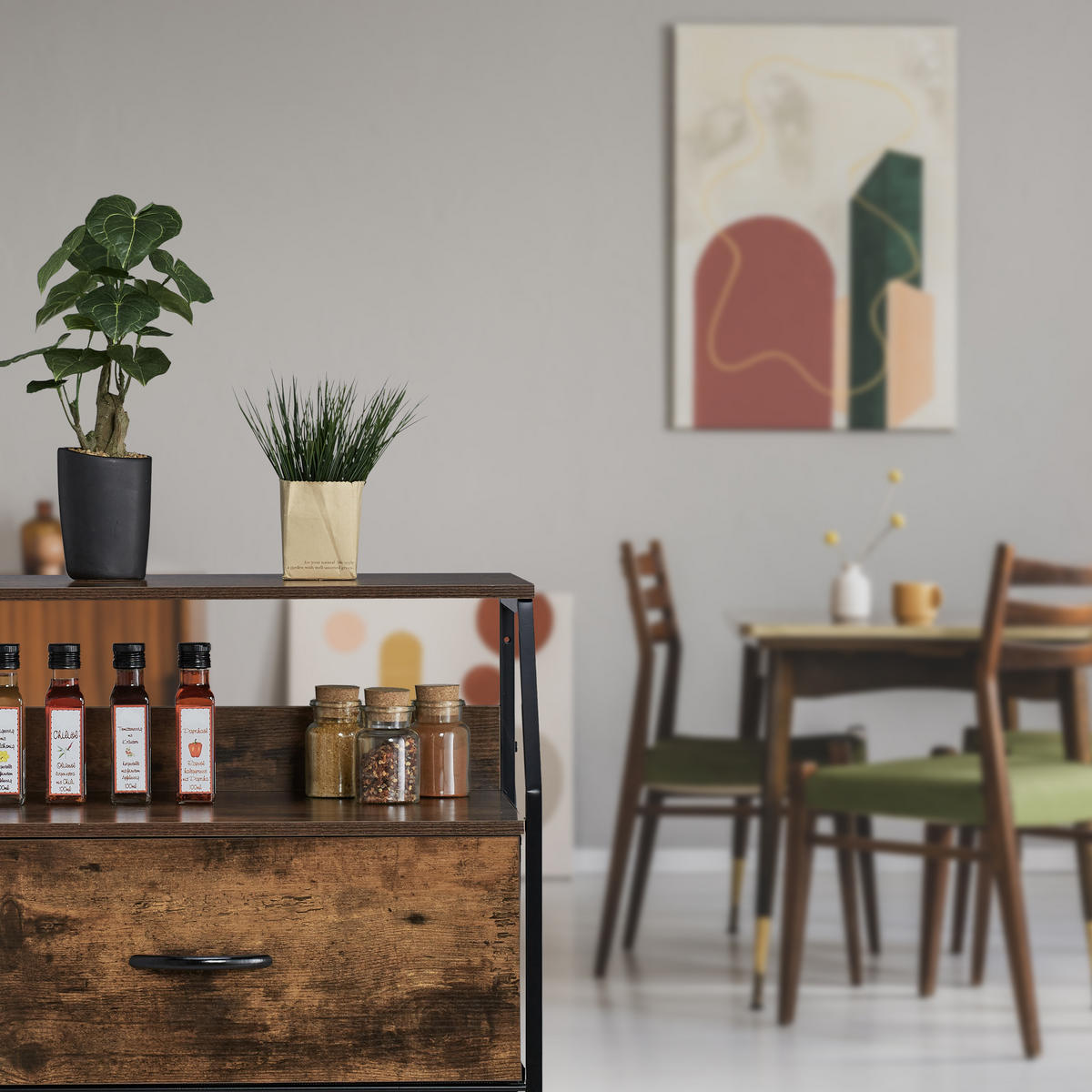 KOMMODE - Multicolor, Holz/Holzwerkstoff (61/96.5/42cm) - Relaxdays