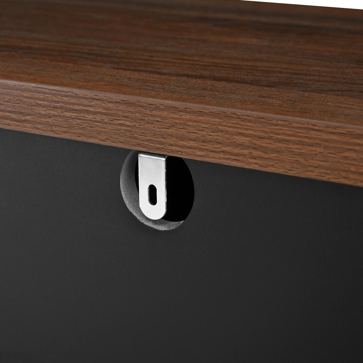 SIDEBOARD Black 160/35/76 cm - Schwarz, Holzwerkstoff (160/76/35cm) - PANGIVO