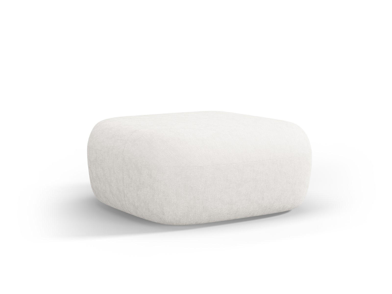 POUF Jenny aus Chenille-Stoff leichtes beige - Creme, Textil (88/40/90cm) - Micadoni