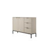 KOMMODE Austin 40/100,4/150 - Kaschmir/Schwarz, Holzwerkstoff (40/100/150cm) - RAUMHIRSCH FURNITURE