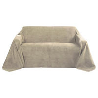 TAGESDECKE Romantica Wildleder Optik 210/280 cm Natur - Beige, Textil (210/280cm) - Beautissu 
