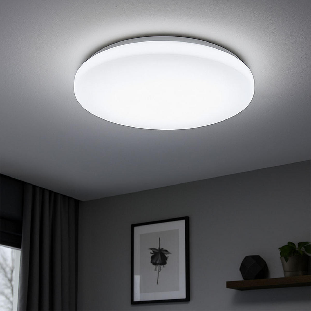 LED DECKENLEUCHTE weiß D 29 cm COOL&COSY - Weiß, Metall (29/29/7cm) - Briloner