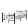 METALLBETT Apolda - Schwarz, Metall (120/200cm) - [en.casa]