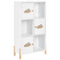 RAFT 111 cm alb Cloudy - maro/alb, compozit lemnos (60/111/30cm) - Beliani