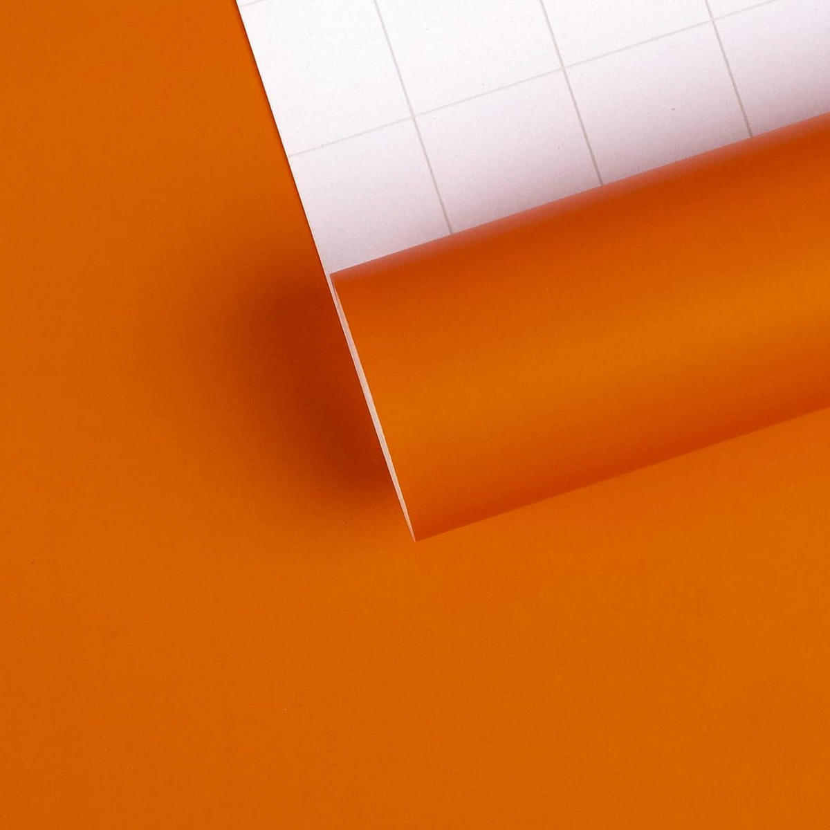 GESCHENKPAPIER Orange Glänzend 44,5 cm x 10 m - Orange, Papier (4/44/4cm)