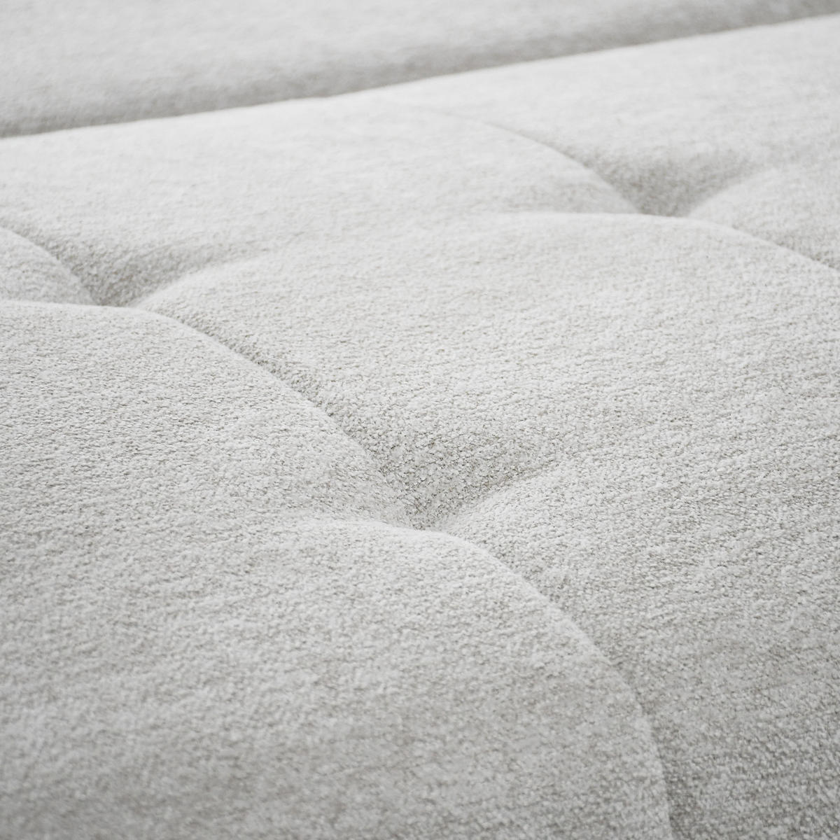 ECKSCHLAFSOFA Dallas mit Bettkasten, 255 cm, Creme, rechts, Velour-Stoff - Beige, Textil (255/175cm) - Beautysofa