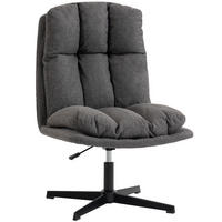 KŘESLO s nastavitelnou výškou z polyesteru, tmavě šedé - černá/tmavě šedá, kov/textil (63/102/75cm) - HOMCOM