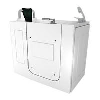 SENIOREN Sitzwanne mit Tür S08-A-L - Weiß, Glas/Kunststoff (110/114/68cm) - AcquaVapore by Sandra Jentho