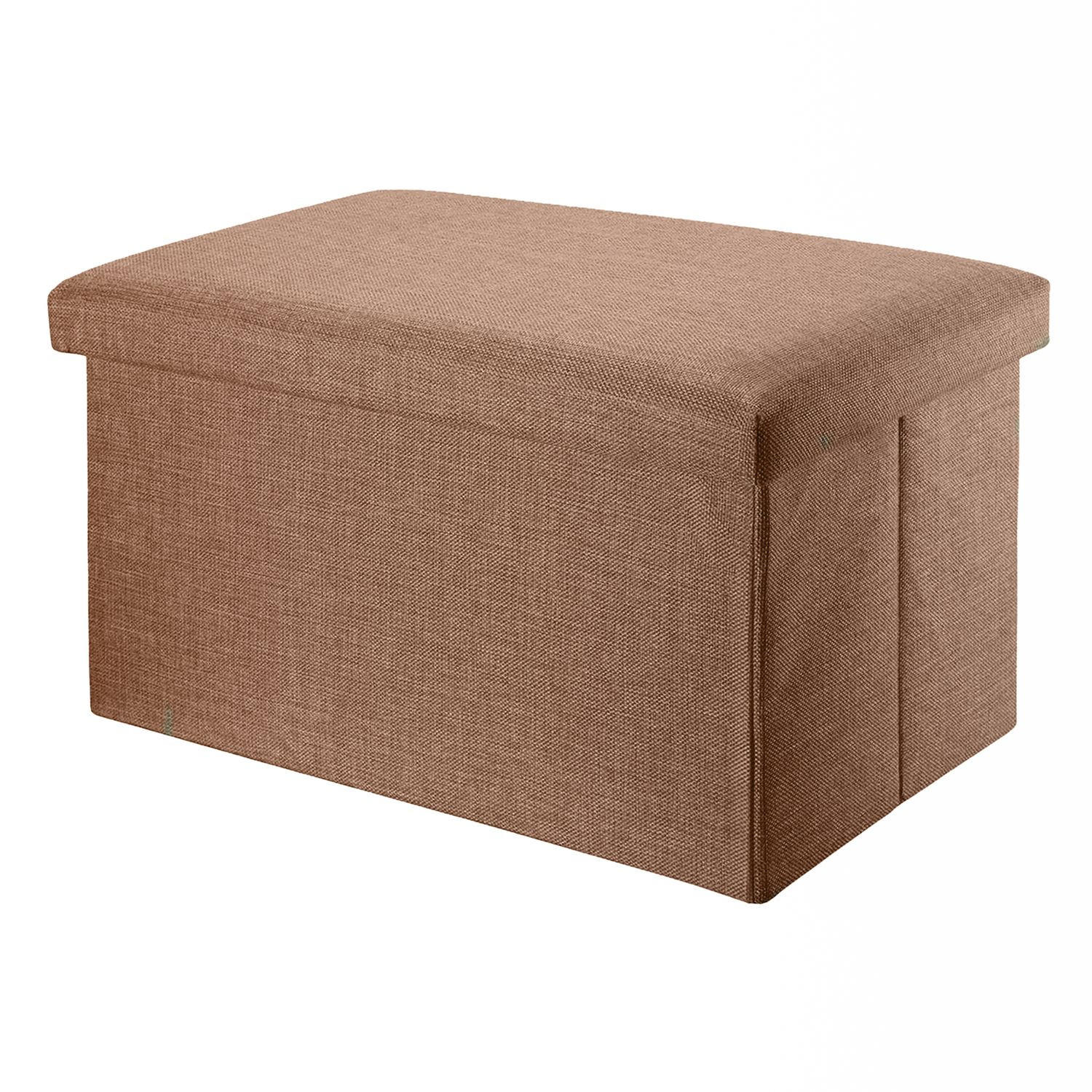 SITZBANK Faltbar in Leinen Optik 78/38/38 cm (Braun) - Braun, Textil (78/38/38cm) - Intirilife