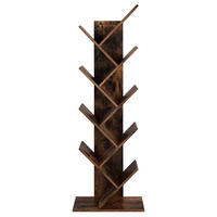 BÜCHERREGAL Rustikales Braun 50x25 cm LBC11BX Stabilität - Braun, Holzwerkstoff (50/141.5/25cm) - Edanti