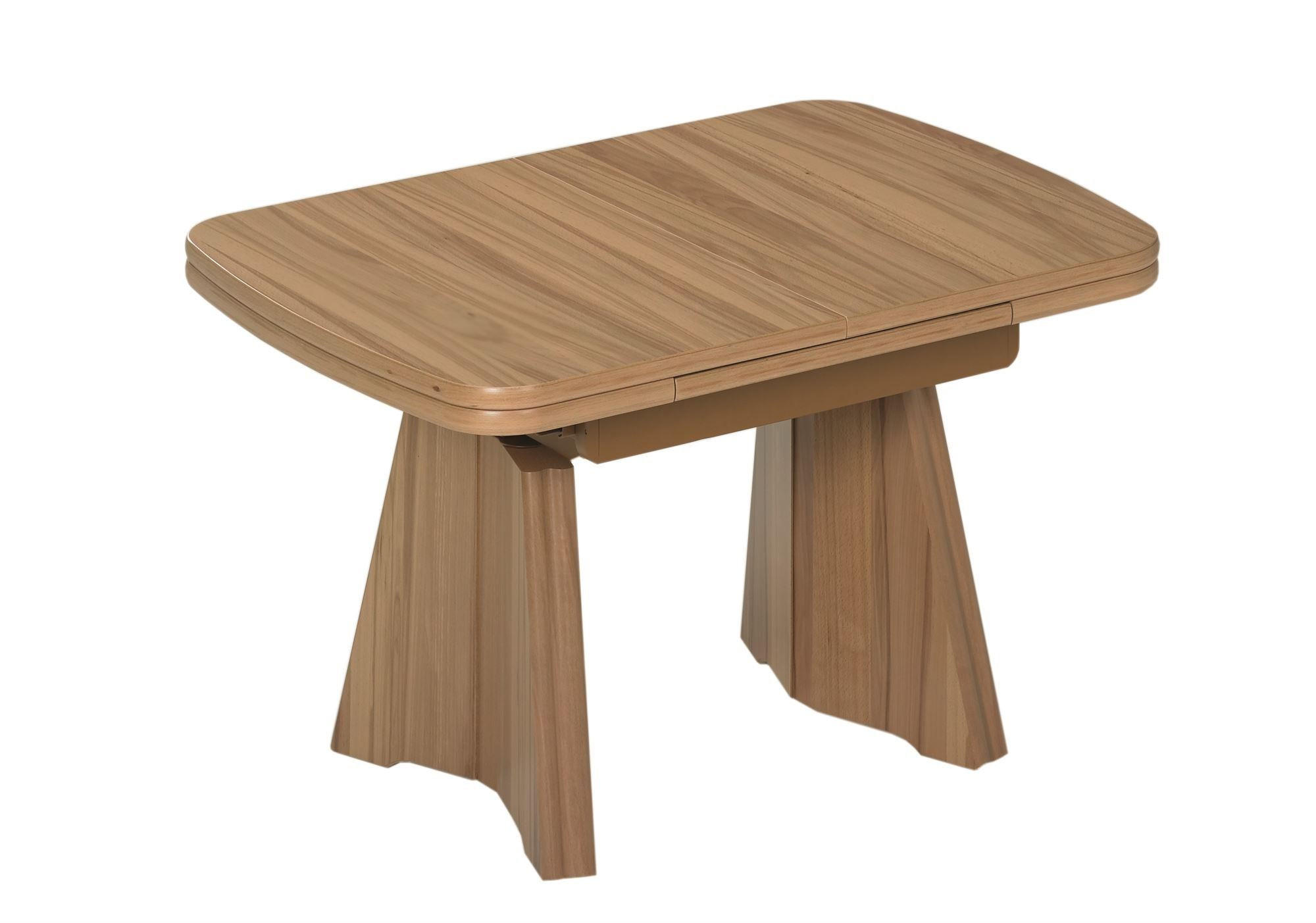 FUNKTIONSTISCH Casie höhenverstellbar und ausziehbar 101(141,5) x 71 x 54-73 Couchtisch massiv Kernbuche - Braun, Holz (101/71/54cm) - 58aufmkessel