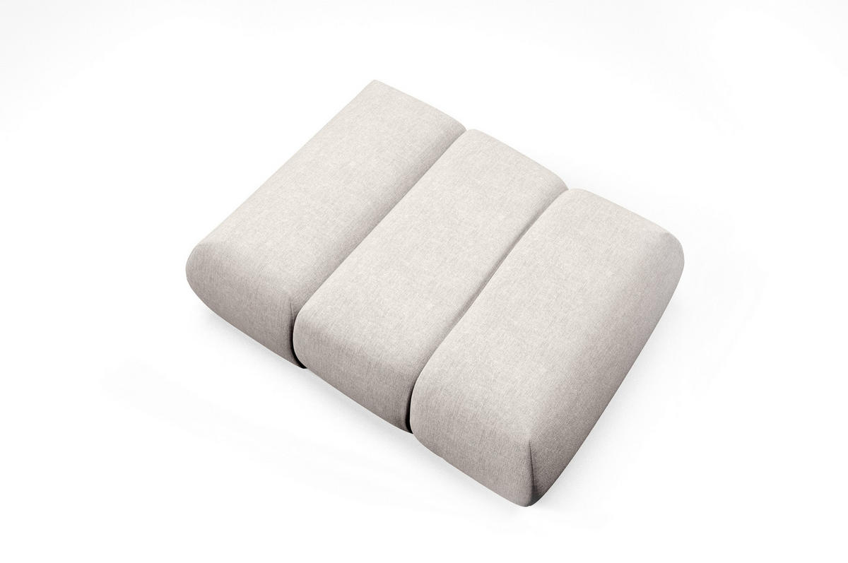 SESSEL ATOMO, Modern Polstersessel Loungesessel, Chenille-Stoff Beige - Beige, Holz/Metall (98/82/134cm) - MASSENO