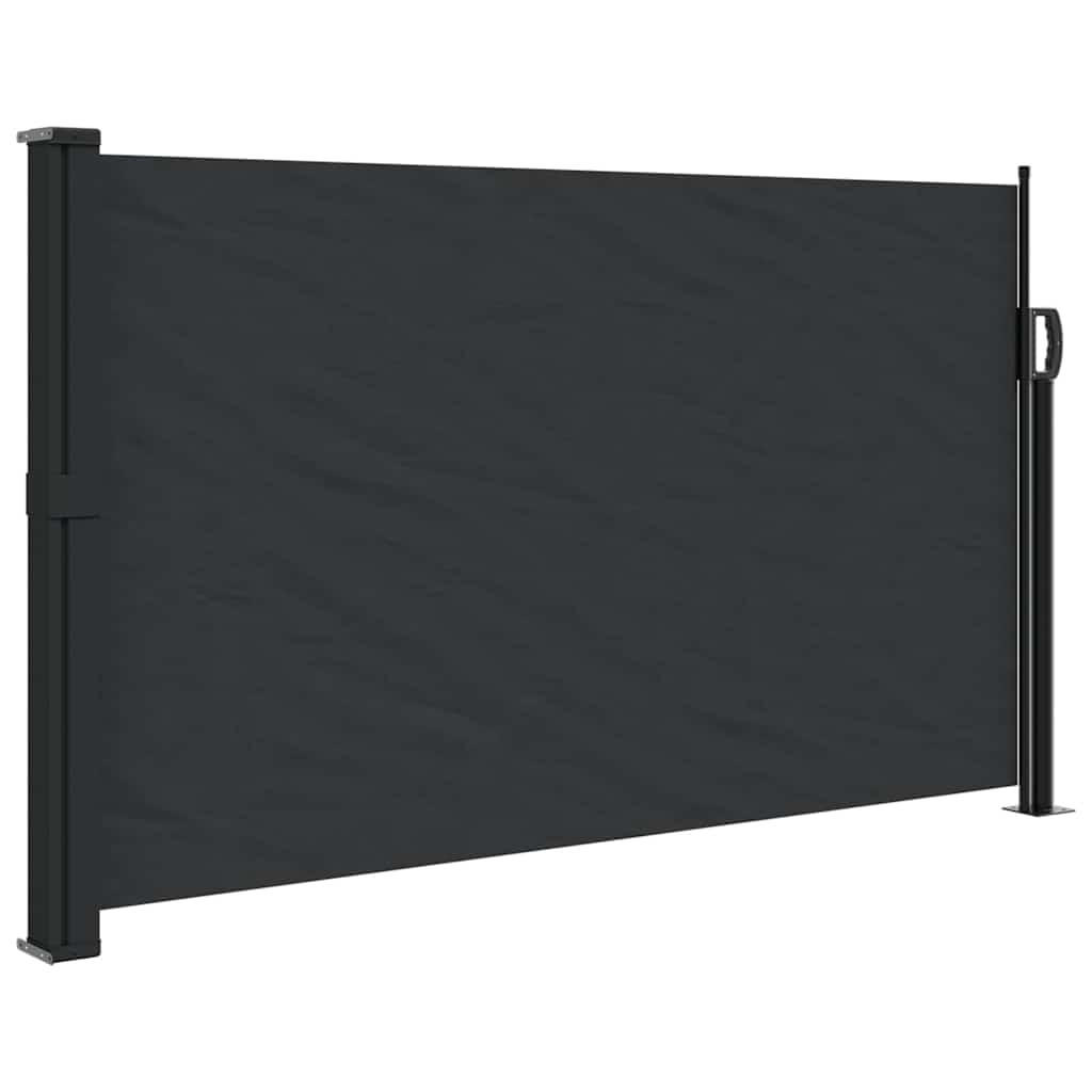 SEITENMARKISE Ausziehbar Schwarz 120x500 cm - Schwarz, Textil (500/120/500cm) - furnicato
