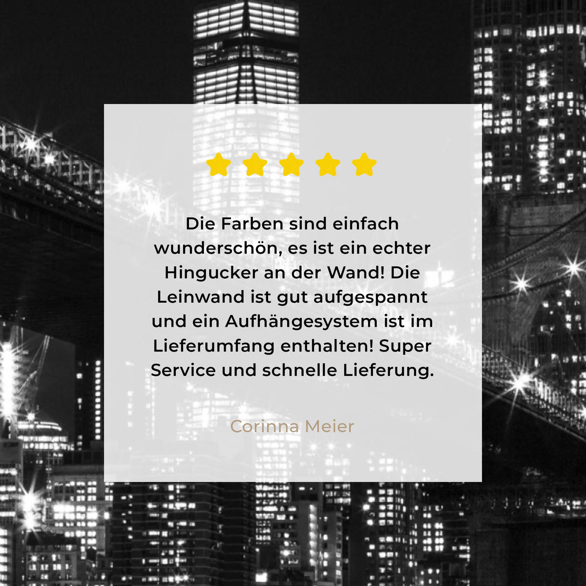 LEINWANDBILD New York - Brooklyn - Brücke 30x40 cm - Schwarz, Textil (30/40cm) - MuchoWow