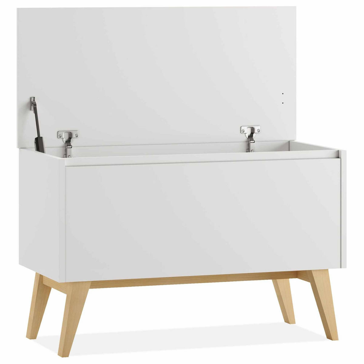 SPIELZEUGTRUHE DAMBI - Weiß, Holzwerkstoff (91/59cm) - KONSIMO®