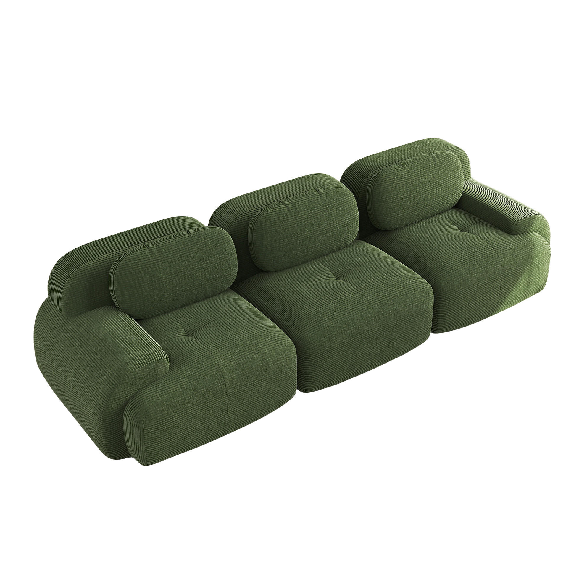 Ivmeu Ecksofa Grün 298x75x103 cm