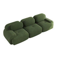 ECKSOFA modular rahmenlos Cord Green - Grün, Textil (298/75/103cm) - IVMEU