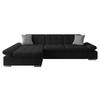 ECKSOFA Malwi, Seite: Links - Schwarz, Holz/Textil (278/161cm) - MIRJAN24