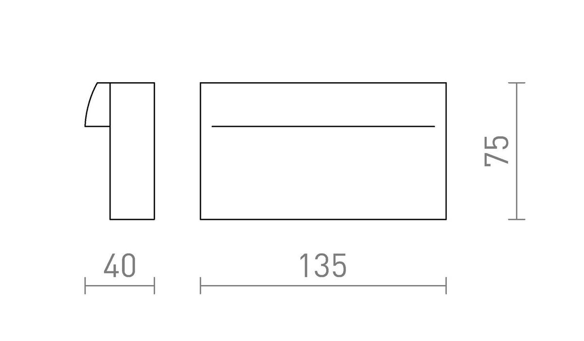 AUSSENLEUCHTE BOBO RC Anthrazitgrau 8 W IP65 - Grau, Metall (15/15/30cm) - Rendl