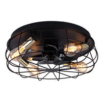 LED DECKENLEUCHTE Metall Schwarz - Schwarz, Metall (48.5/48.5/18cm)