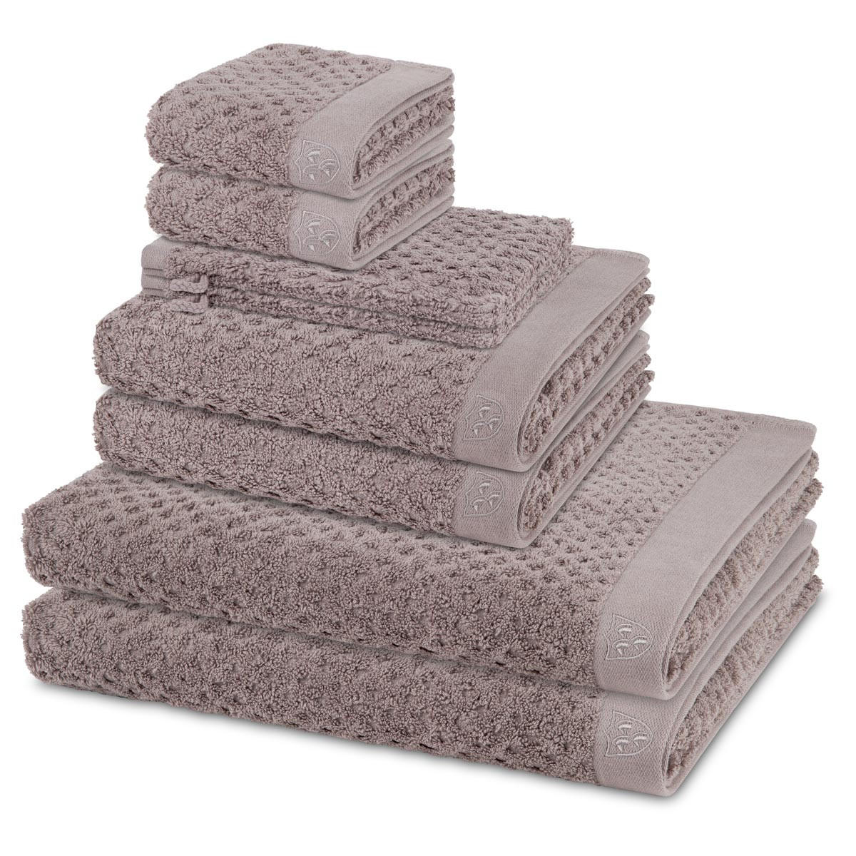 FROTTIERSET Harmony 8-teilig - Grau, Textil (50/100cm) - Ross