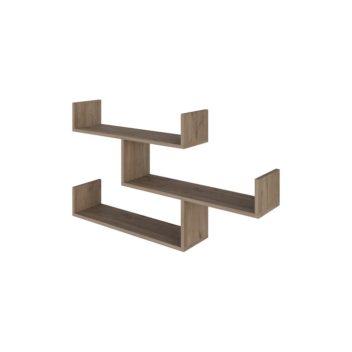 WANDREGAL Tibet Natur Eiche 119/22/66,5 cm - Naturfarben, Holzwerkstoff (119/66.4/22cm) - Decortie