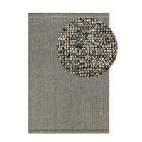 WOLLTEPPICH Imke Grau 160x230 cm - Grau, Textil (160/230cm) - benuta Pure