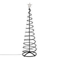 LED WEIHNACHTSBAUM Außen 150 cm Weihnachtsdeko mit Lichterkette 524 LED Warmweiß - Schwarz, Kunststoff (150cm) - ECD-Germany
