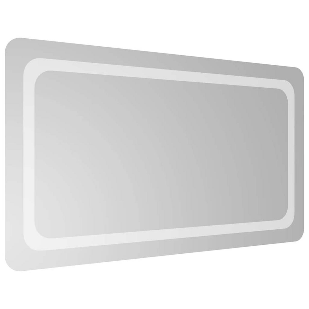 LED-BADSPIEGEL 90x50 cm - Transparent, Glas (50/0.4/90cm) - furnicato