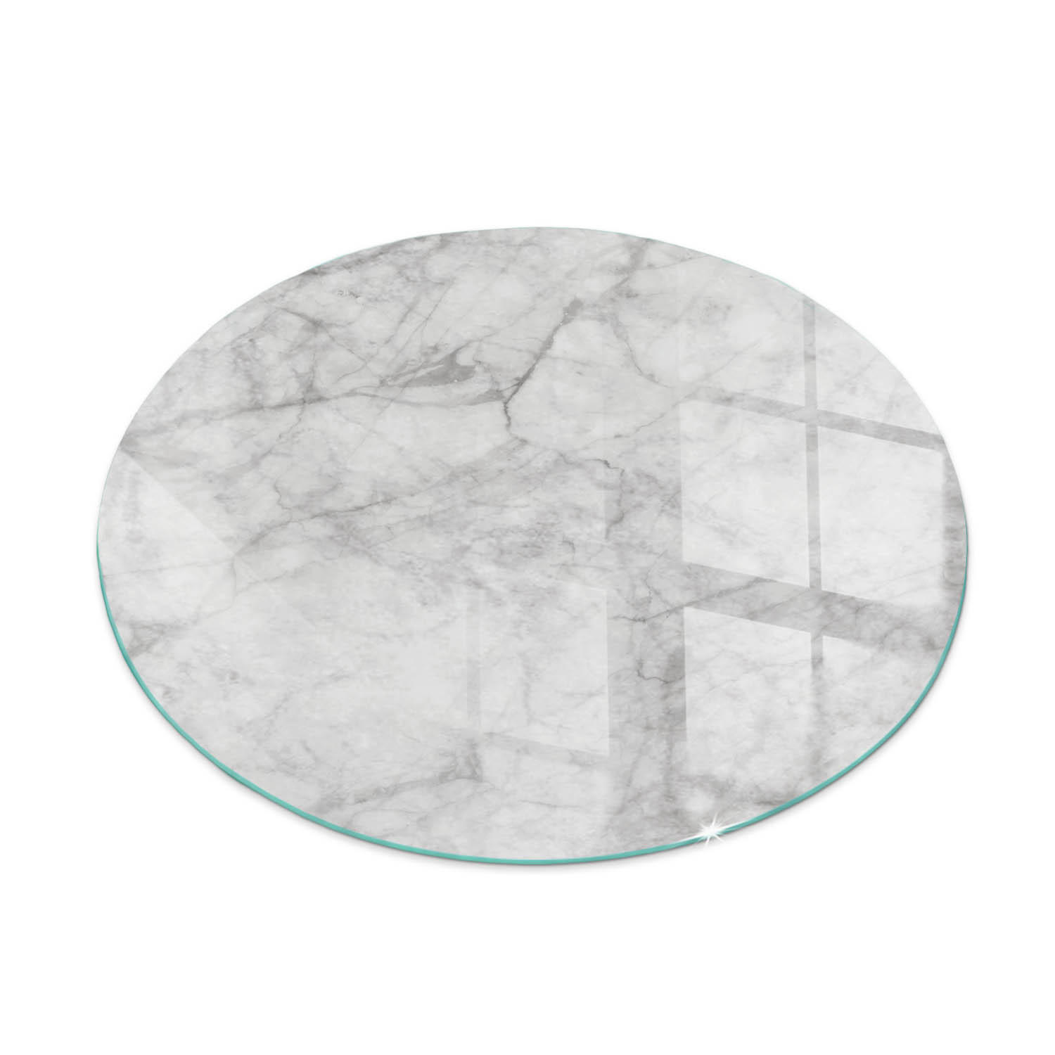 ArtPrintCave Glasplatte Grau 90x90x0.4 cm