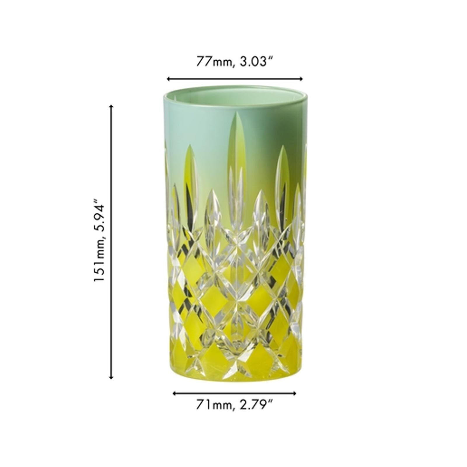 HIGHBALL LONGDRINKGLAS Laudon Türkis-Gelb 395 ml - Türkis/Gelb, Glas (0.395L) - Riedel