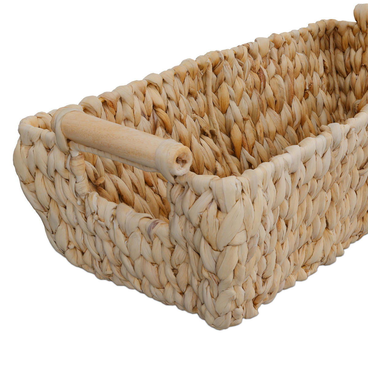 AUFBEWAHRUNGSKORB - Hellbraun, Textil/Metall (43/13.5/19cm) - Relaxdays