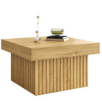 COUCHTISCH 79/79/46 cm in Natur aus MDF und Spanplatte–pflegeleicht und platzsparend - Naturfarben, Holzwerkstoff (79/79/46cm) - Flora Grace
