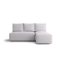 ECKSOFA mit Schlaffunktion SAVIO MINI Curio 80 Rechts - Hellgrau, Textil (200/140cm) - Bedante