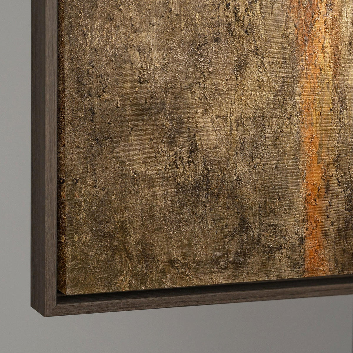 GEMÄLDE Tiefe der Zeit Schattenfugenrahmen Grau 120x80 cm - Grau, Holz (120/80cm) - YS-art gallery