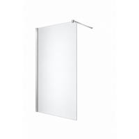 WALK-IN-DUSCHWAND 160 × 200 cm – Satiniertes ESG-Sicherheitsglas – Silber - Silberfarben, Glas (10/160/200cm) -  Glaswerk Westfalen