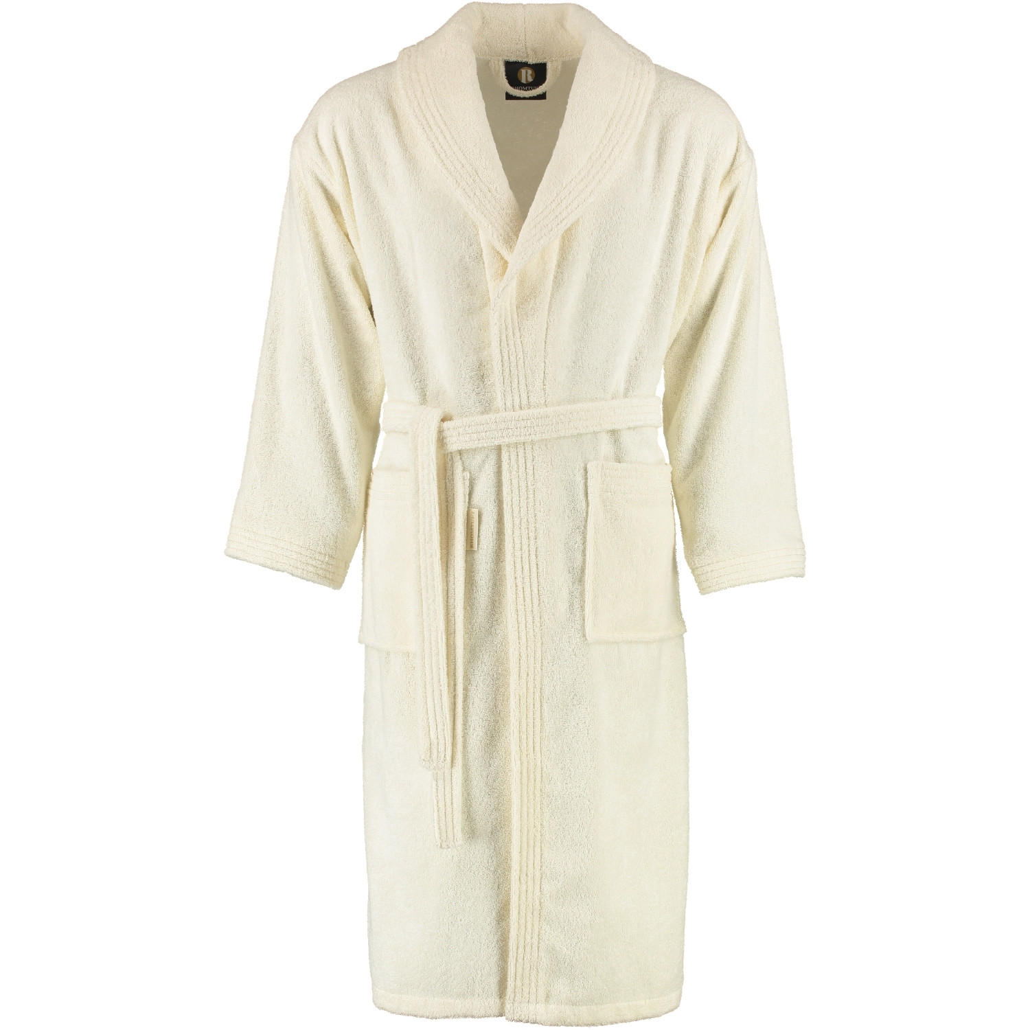 BADEMANTEL UNISEX SCHALKRAGEN SIR & LADY NATUR-JASMIN - 20 - Beige, Textil (XLnull) - Rhomtuft