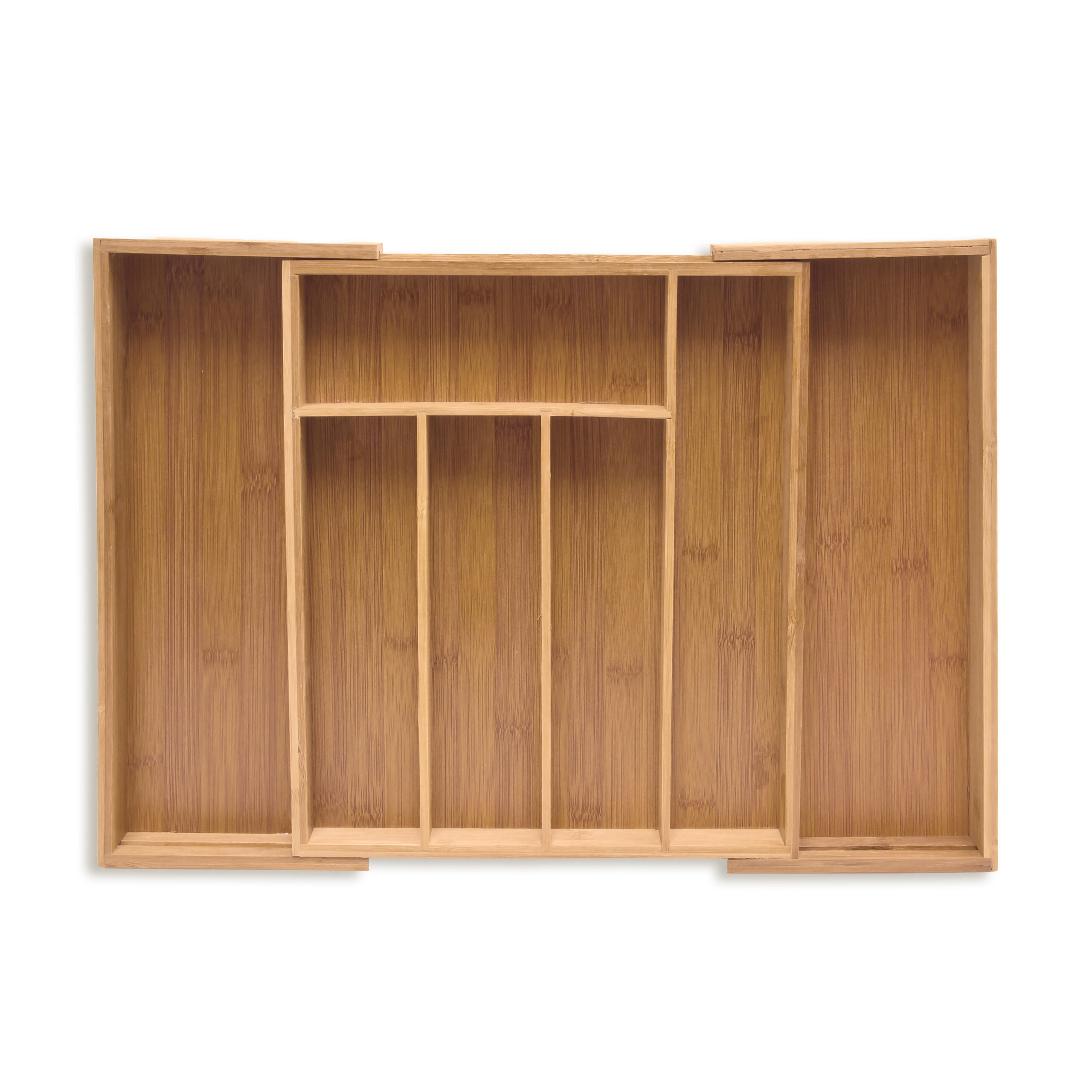 BESTECKKASTEN - Hellbraun, Holz/Holzwerkstoff (38/6.5/35.5cm) - Relaxdays